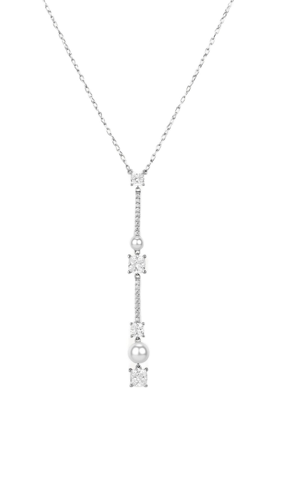 Brosway Stříbrný náhrdelník Infinite White Fancy FIW169