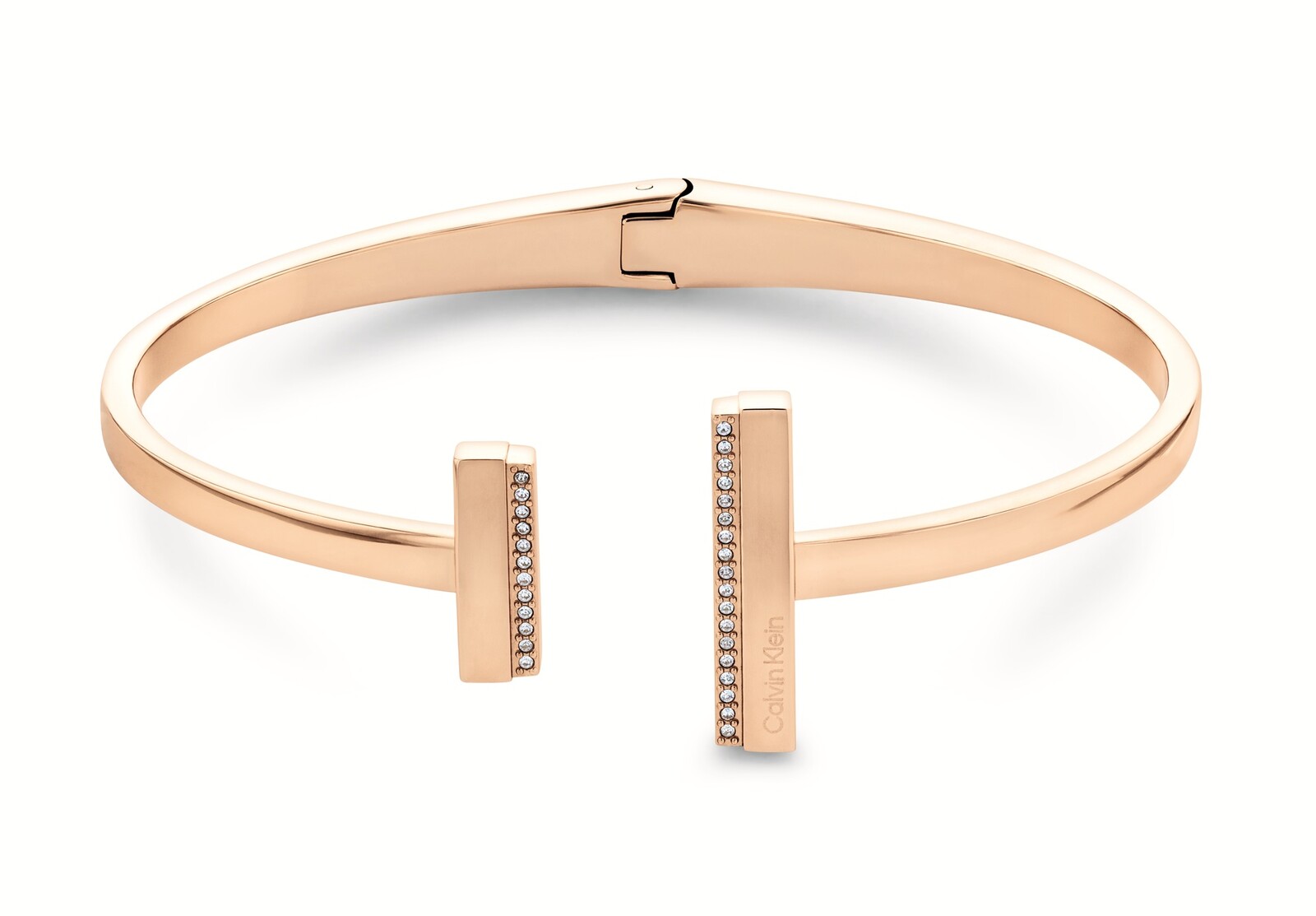 Calvin Klein Pevný pozlacený náramek Minimal Linear 35000162