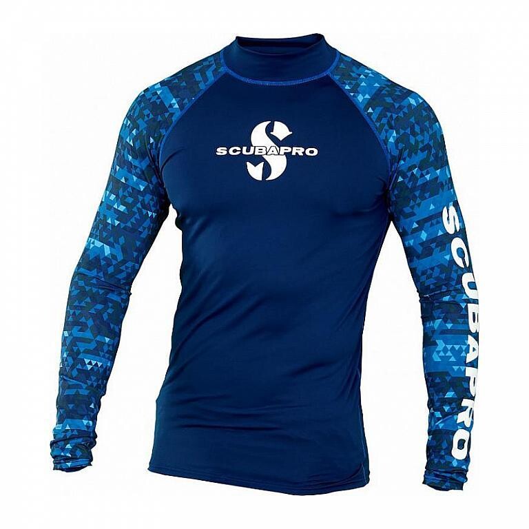 Scubapro Pánské lycrové triko RASHGUARD AEGEAN UPF50, dlouhý rukáv POUZE L (VÝPRODEJ)