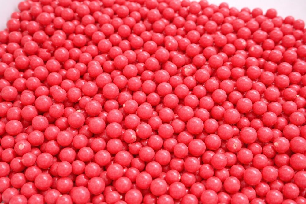 Cukrové perly rýžové - červené 50g - Barbara Luijckx