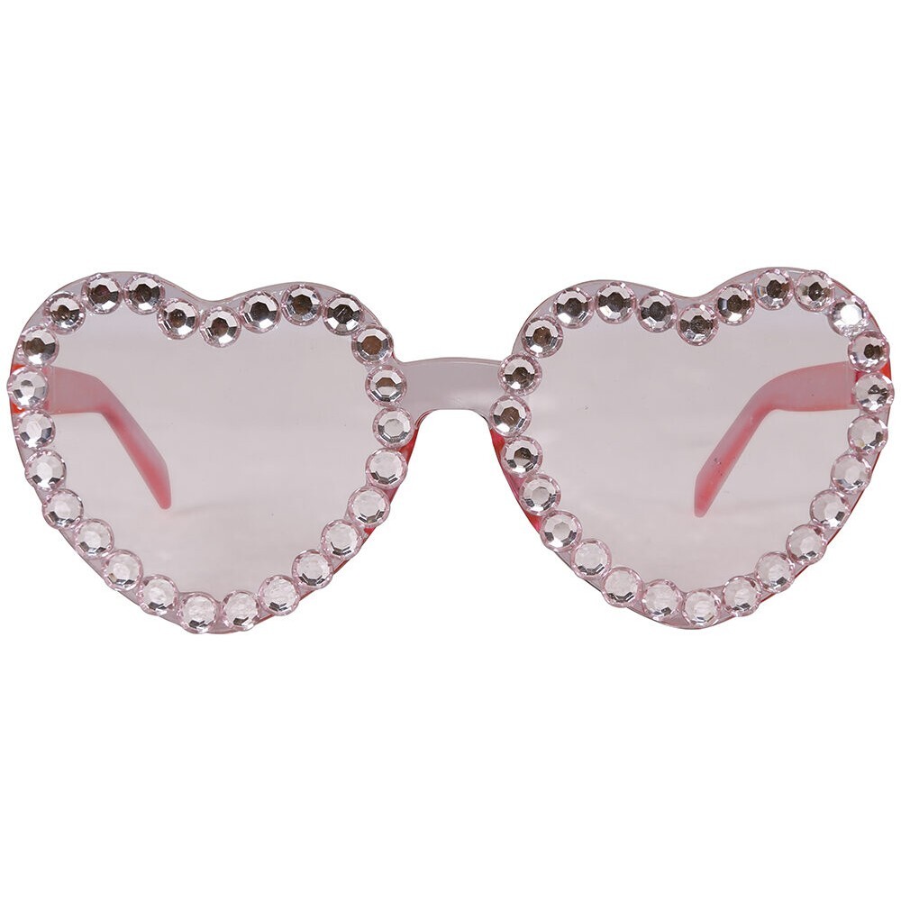 Brýle srdce růžové s kamínky