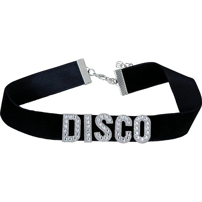 Náhrdelník černý Disco