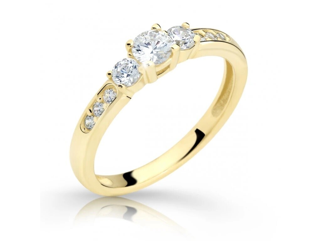 Cutie Diamonds Prsten ze žlutého zlata s diamanty DZ6806-2360-10-X-1 60 mm