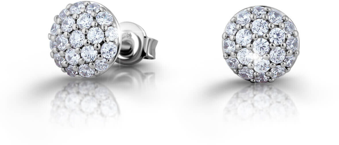 Modesi Třpytivé náušnice pecky ze stříbra M21080/M21081/M21082 0,7 cm