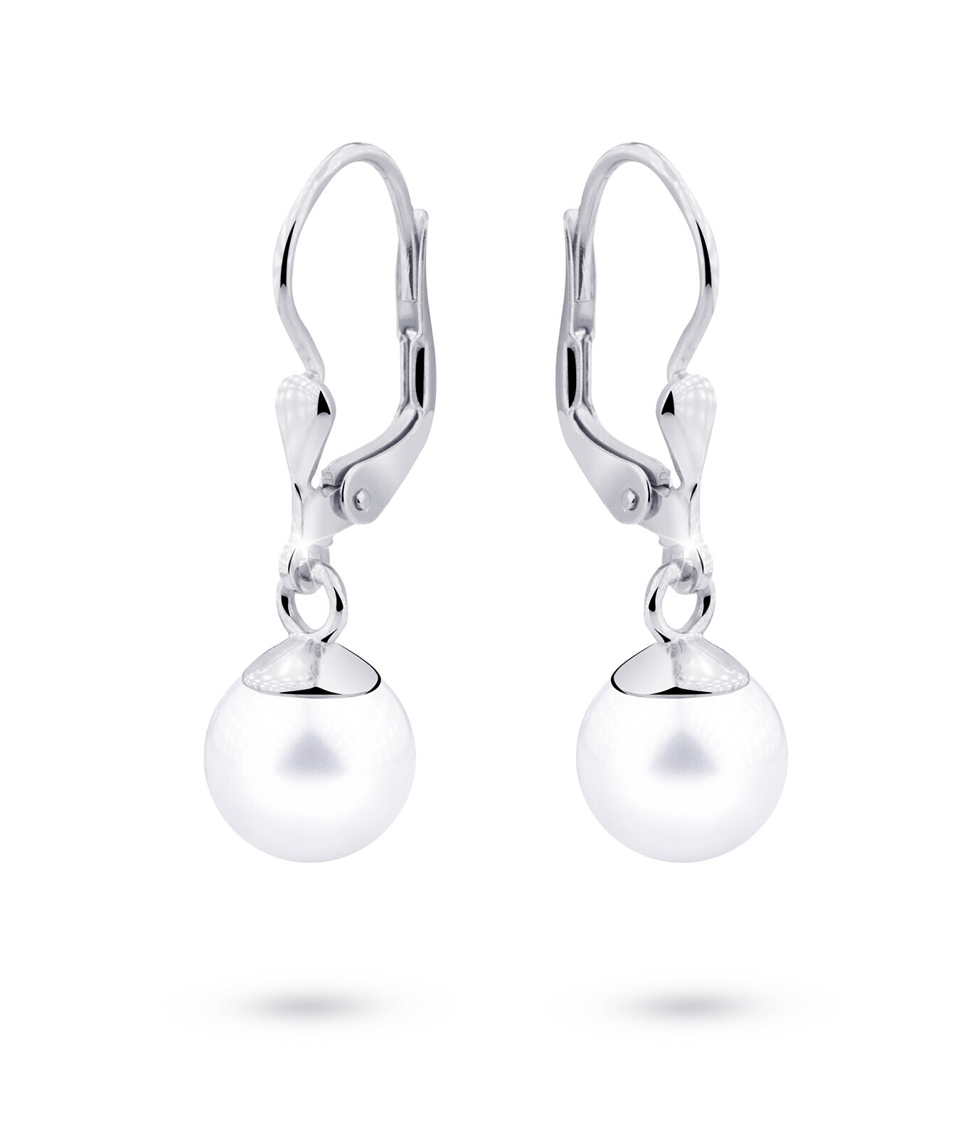 Cutie Jewellery Luxusní náušnice z bílého zlata s pravými perlami Z3015-55-C4-X-2 0,9 cm