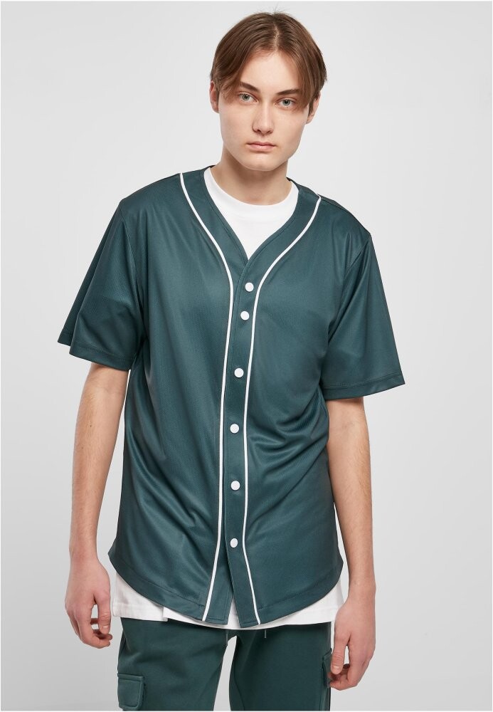 Baseball Mesh Jersey - bottlegreen/white M