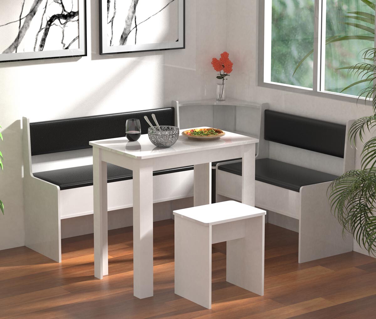 Jídelní sestava Esal Mini, bílá