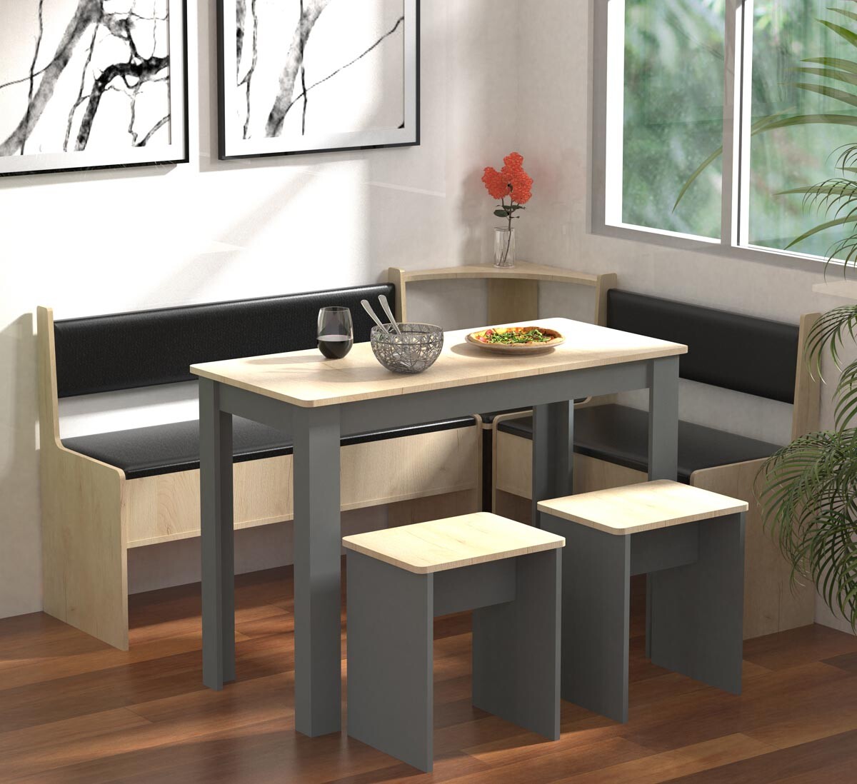 Jídelní sestava Esal Maxi, antracitová