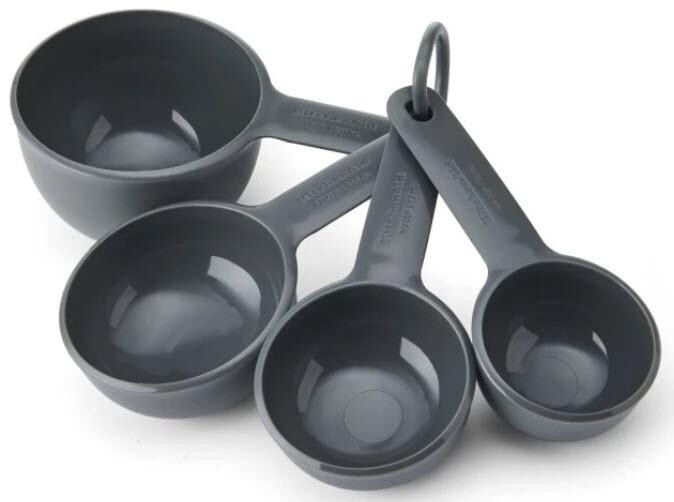 KitchenAid sada odměrných lžiček 4 ks, šedá KQG580HCGG