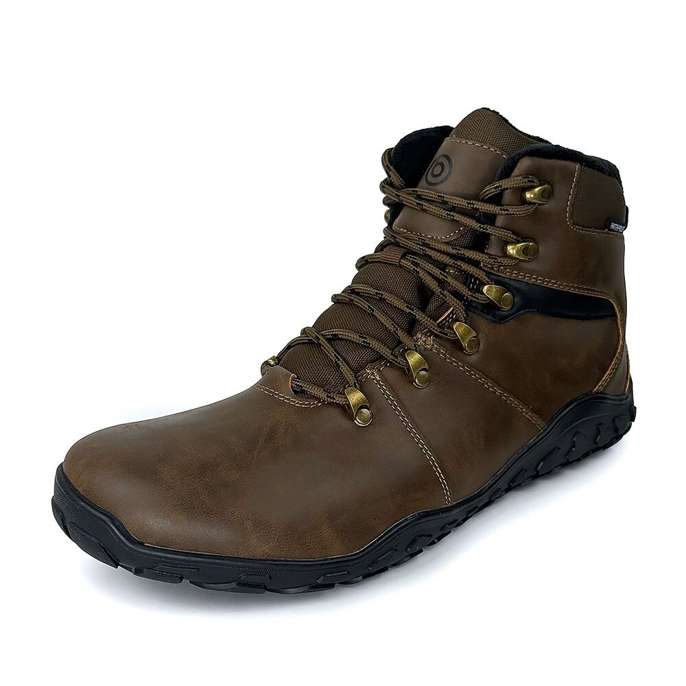 zimní barefootové boty s membránou BUGGA DYLAN Brown B00196-18 - 36