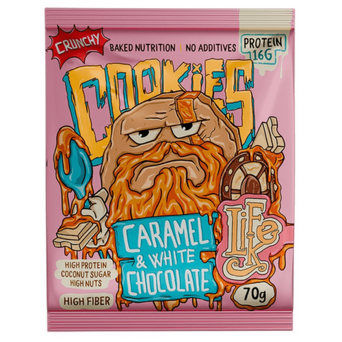LifeLike Cookies Crunchy caramel white chocolate 70 g