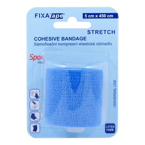 FIXAtape STRETCH samofix.ob.5x450cm blister blue