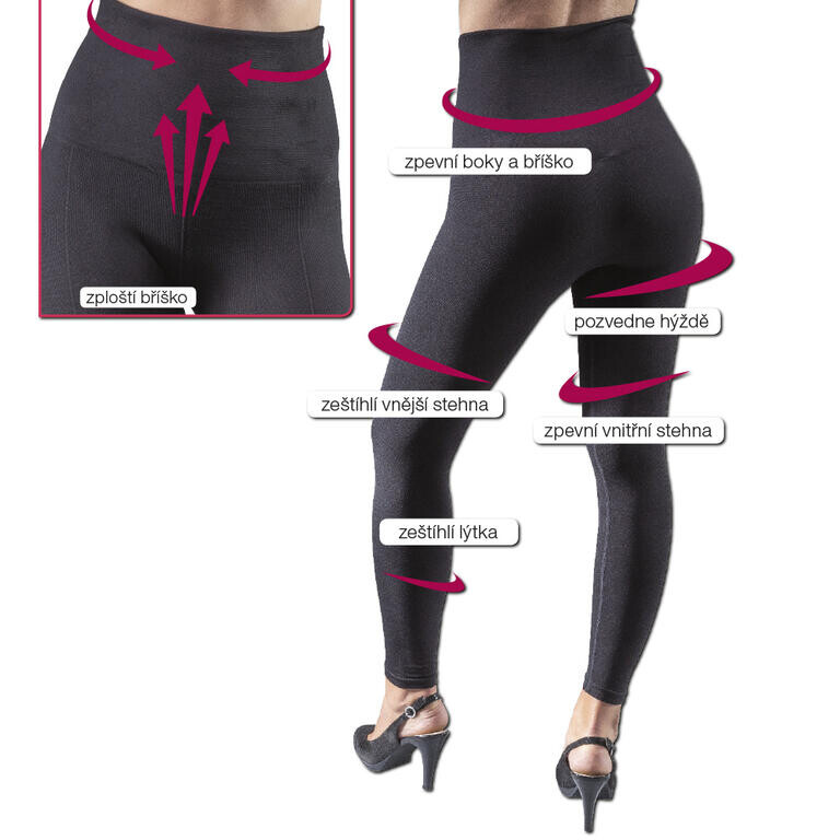 Legíny s vysokým pasem vel. XL