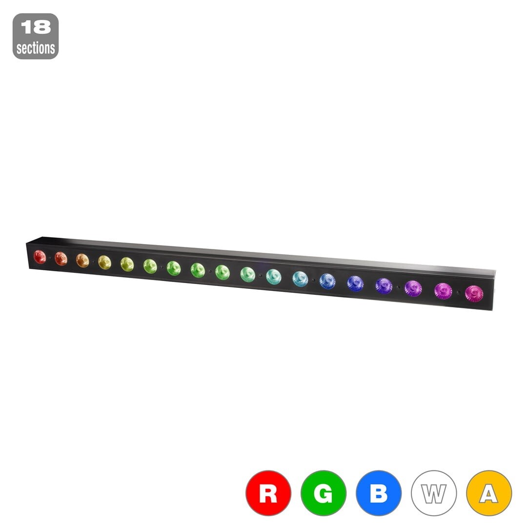 Flash LED WASHER 18x5W RGBWA 5in1 18 SECTIONS (použité)