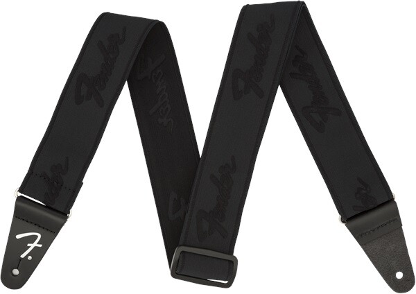Fender WeighLess Strap Black/Black (použité)