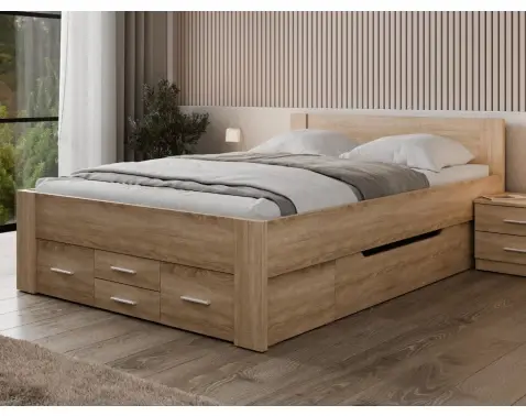 Postel Iwetta 140x200 cm, dub sonoma