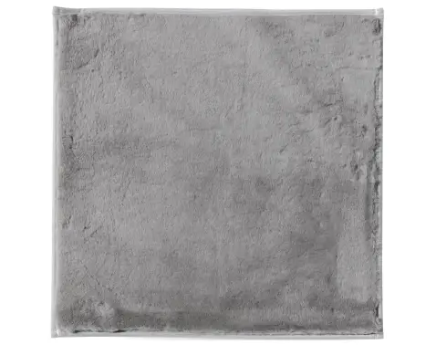 Koupelnová předložka Králík 50x50 cm, stříbrná