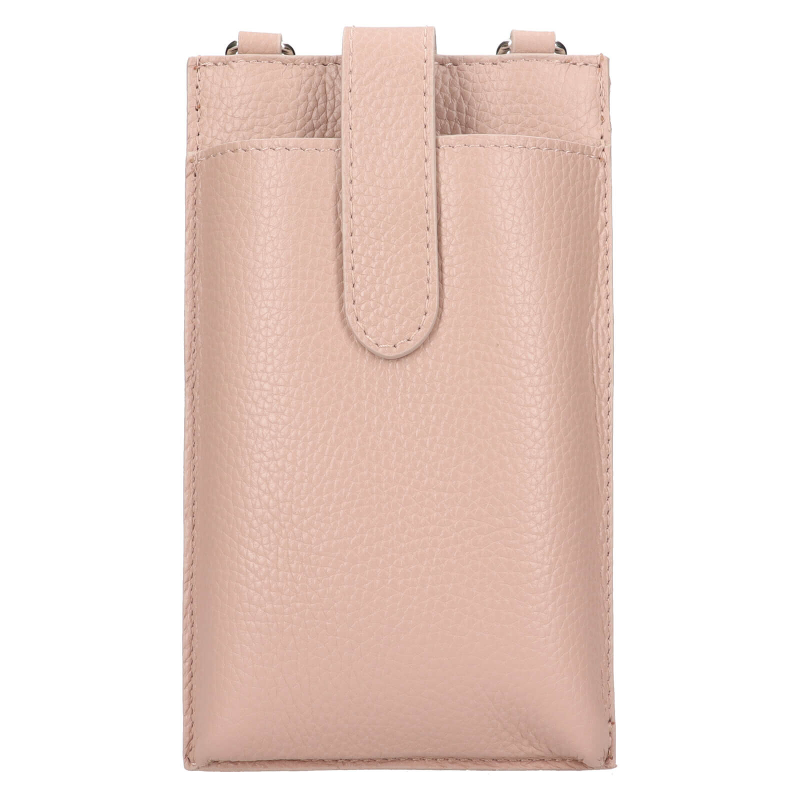 Dámská kožená kabelka na mobil a doklady Italia Dita - růžová