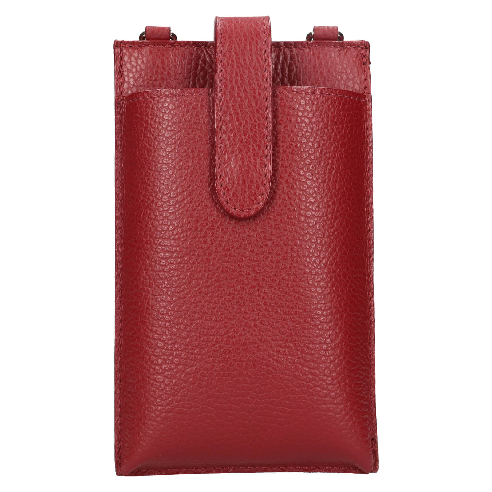 Dámská kožená kabelka na mobil a doklady Italia Dita - vínová