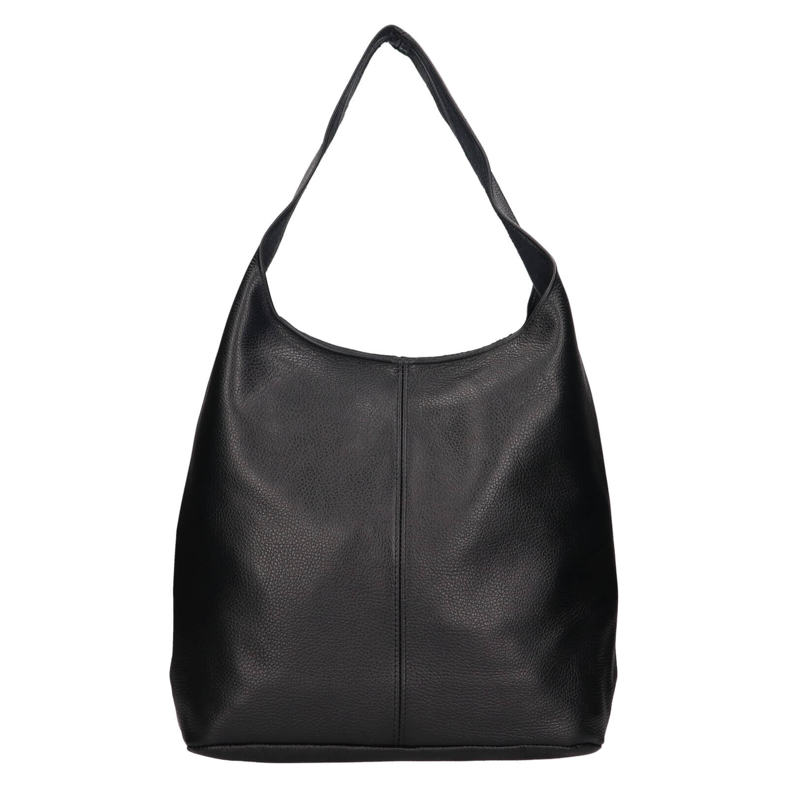 Dámská kožená kabelka přes rameno Italia Margo - černá