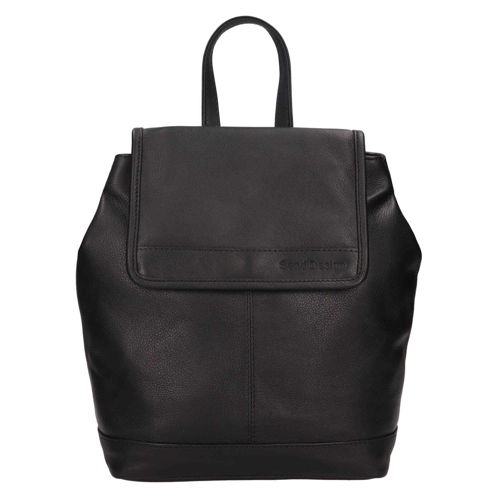 Kožený dámský batoh SendiDesign Apolene - černá
