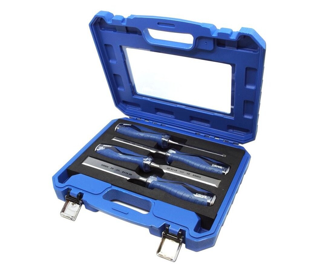 Sada plochých úderových dlát 4ks 6-26mm v kufru Heavy Duty Narex 8660 01