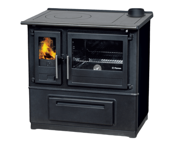 PLAMEN krbová kamna SLAVONAC N pravý - černý