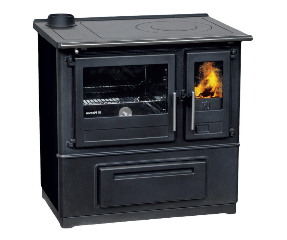 PLAMEN krbová kamna SLAVONAC N levý - černý