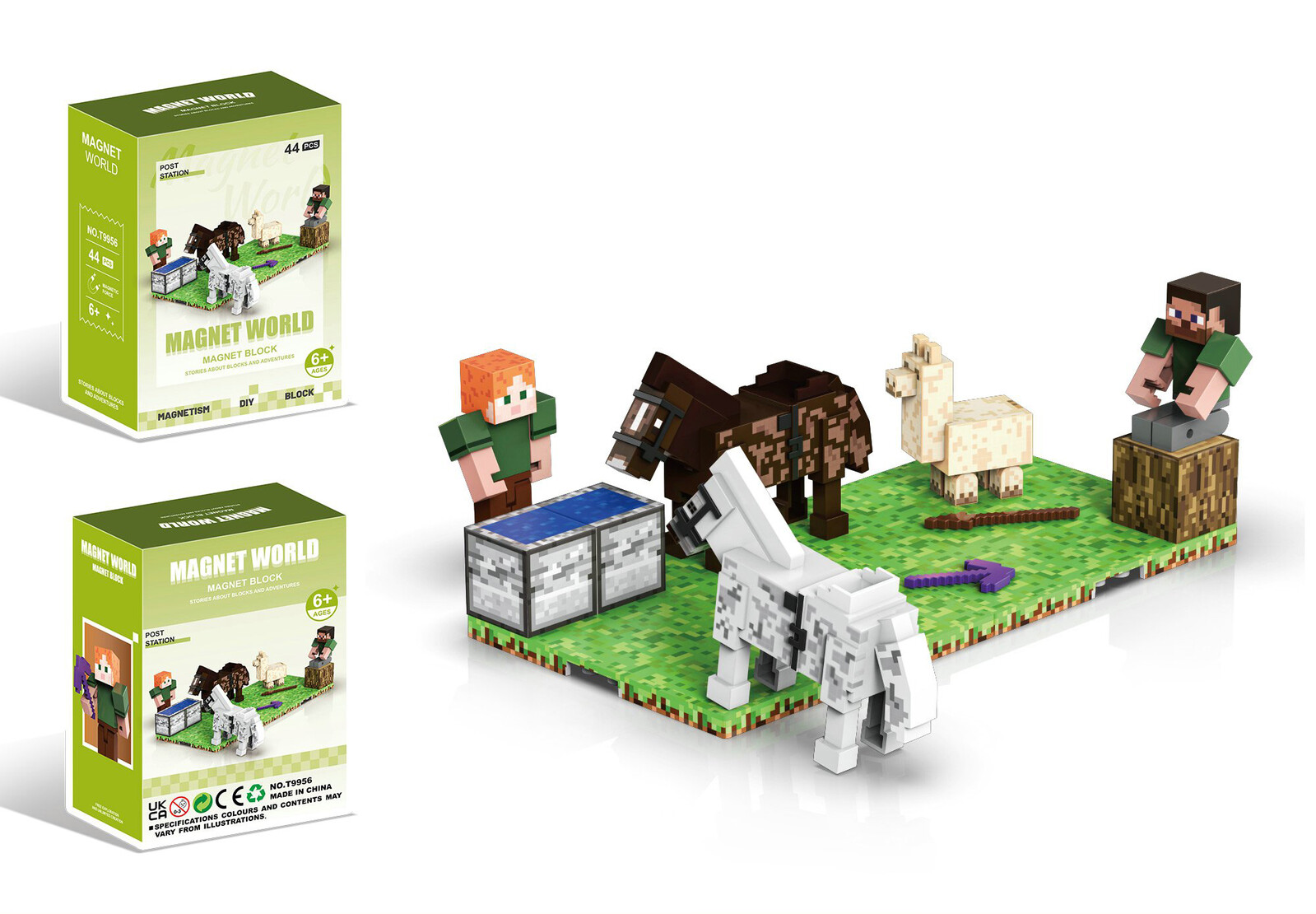 Stavebnice Magnet World Chovatel koní