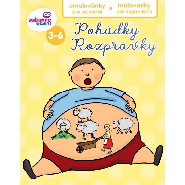 ZÁBAVNÉ UCENÍ POHÁDKY Dětská omalovánka, mix, velikost