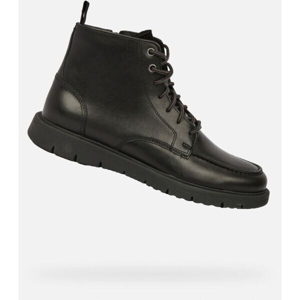 Geox U POVE Pánská volnočasová obuv, černá, velikost