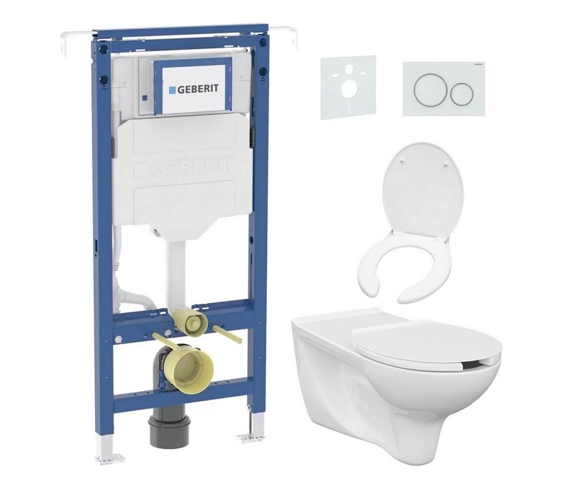 Cersanit Závěsné WC + prkénko ETIUDA + tlačítko  + podomítkový modul + podložka CS0164+CS0187+GB0023+GB0014 +GB0028