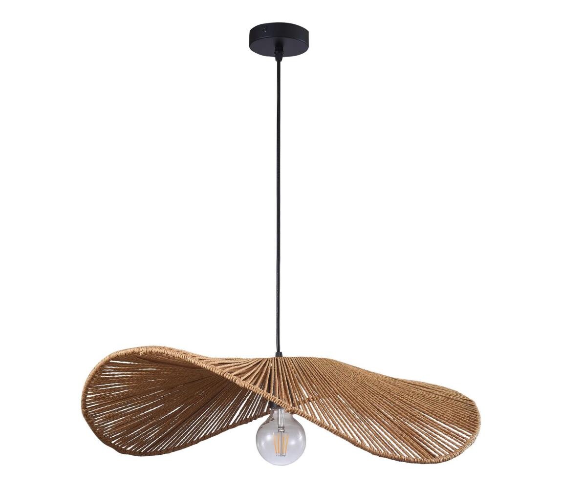 Lustr na lanku CAPRI 1xE27/20W/230V pr. 60 cm bambus 329127