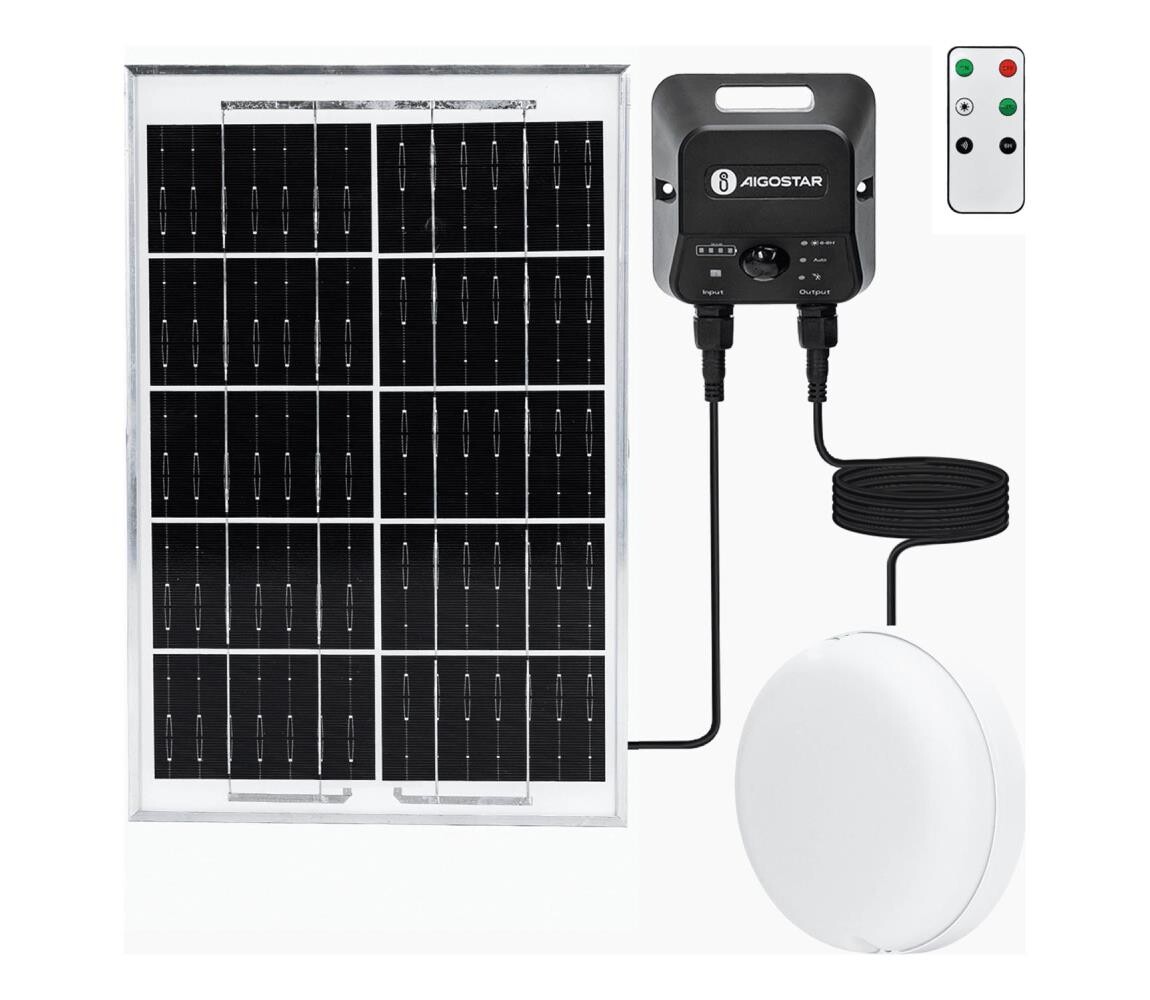 B.V.  - LED Solární stropní svítidlo se senzorem LED/3,7V 6000 mAh IP65 + DO B1020135J