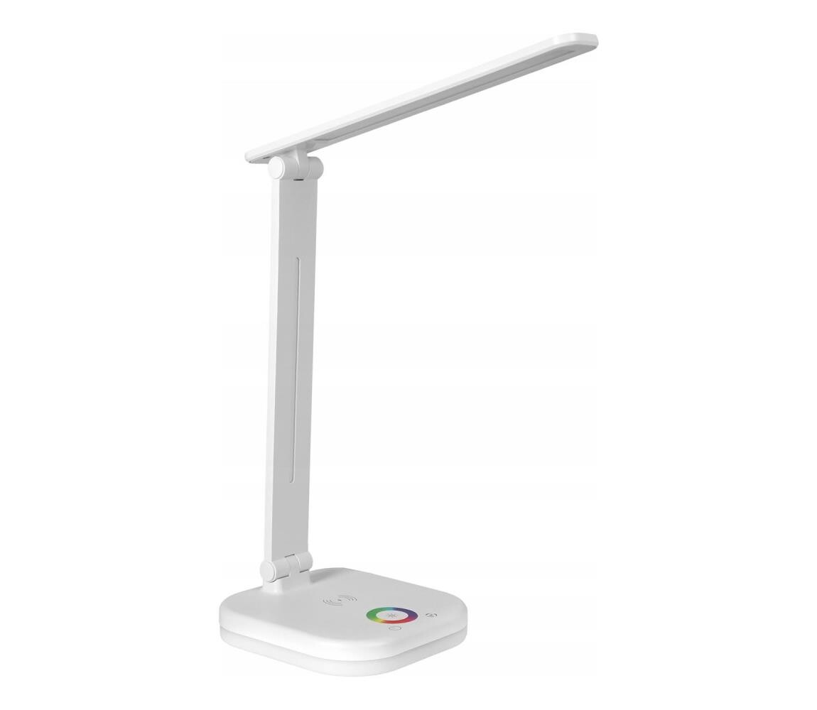 SmartLED LED RGBW Stmívatelná stolní lampa s bezdrátovým nabíjením LED/7W/5V USB bílá 1225