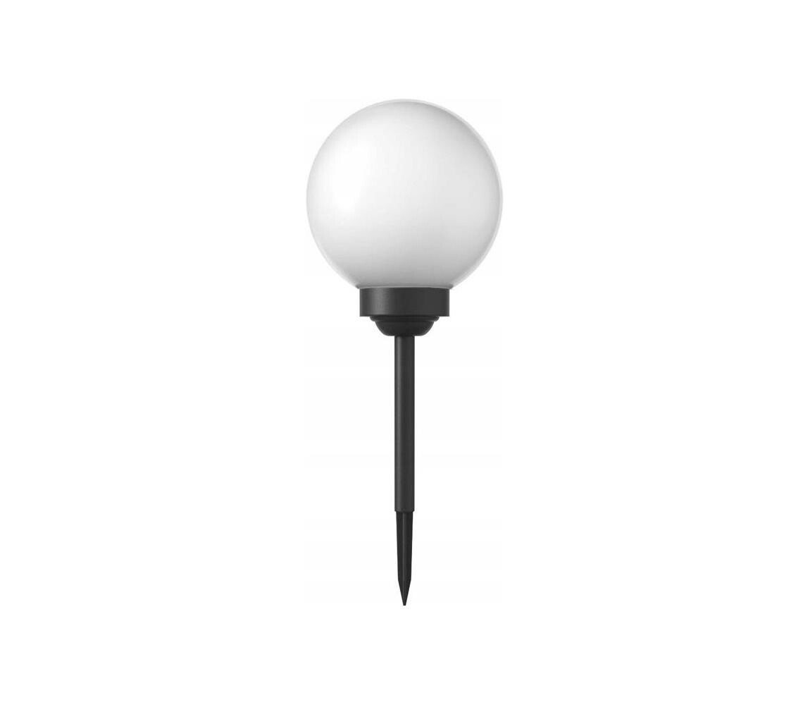SmartLED LED Solární lampa LED/1,2V 6500K 200 mAh pr. 15 cm IP44 bílá/černá 7207