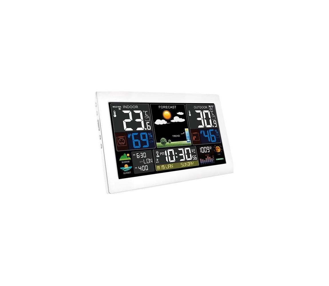 TE81W-XL - Meteostanice s barevným LCD displejem 5V/2xAA + 2xAA TE81W-XL