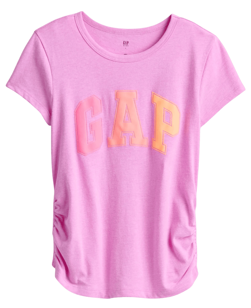 Triko GAP GAP Logo Side Ruched Tee