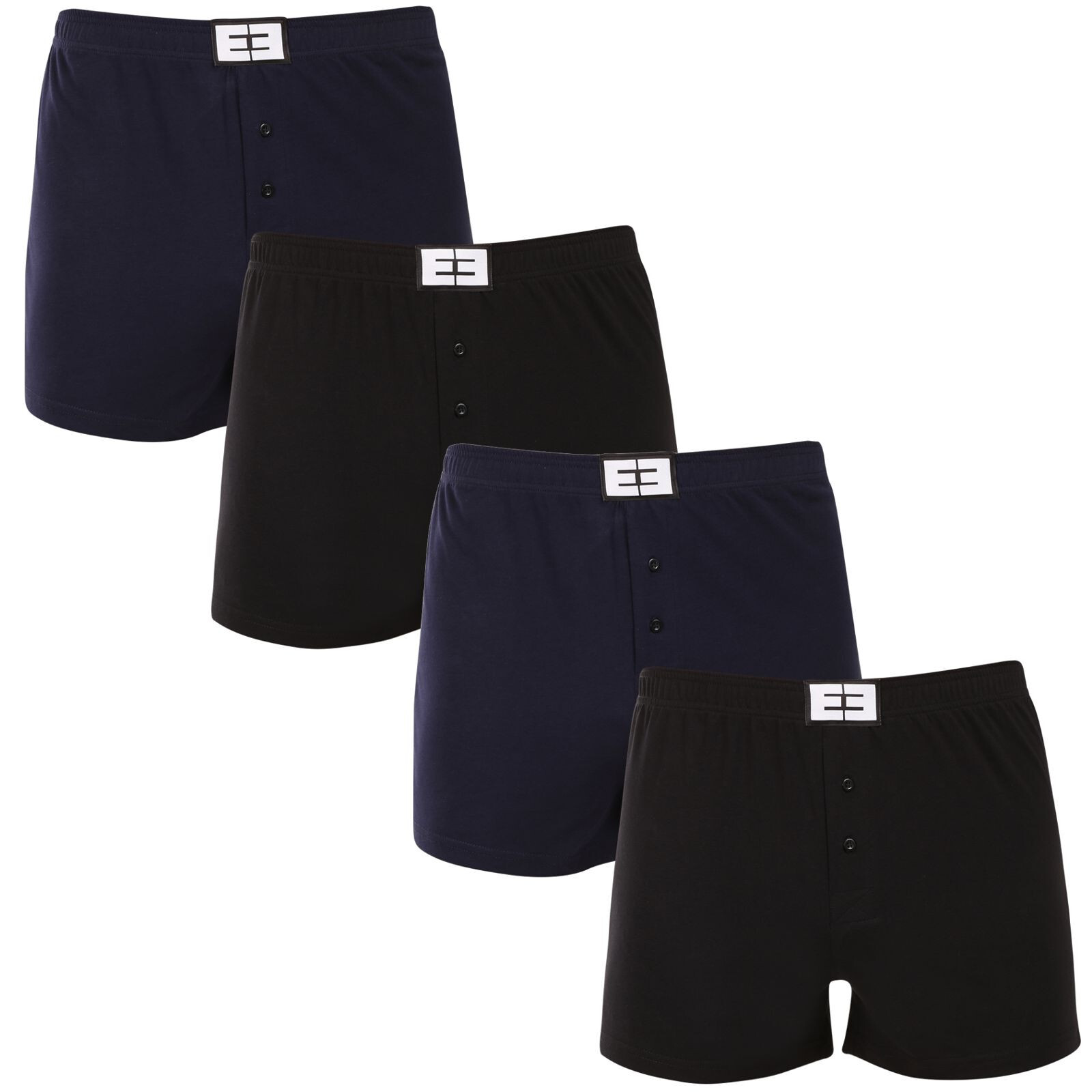 4PACK pánské trenky Nedeto vícebarevné (4NTV01) 3XL, trenýrky