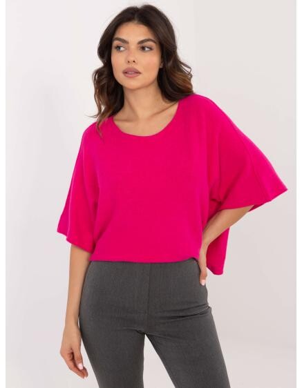 Světle šedý dámský základní svetr s krátkými rukávy