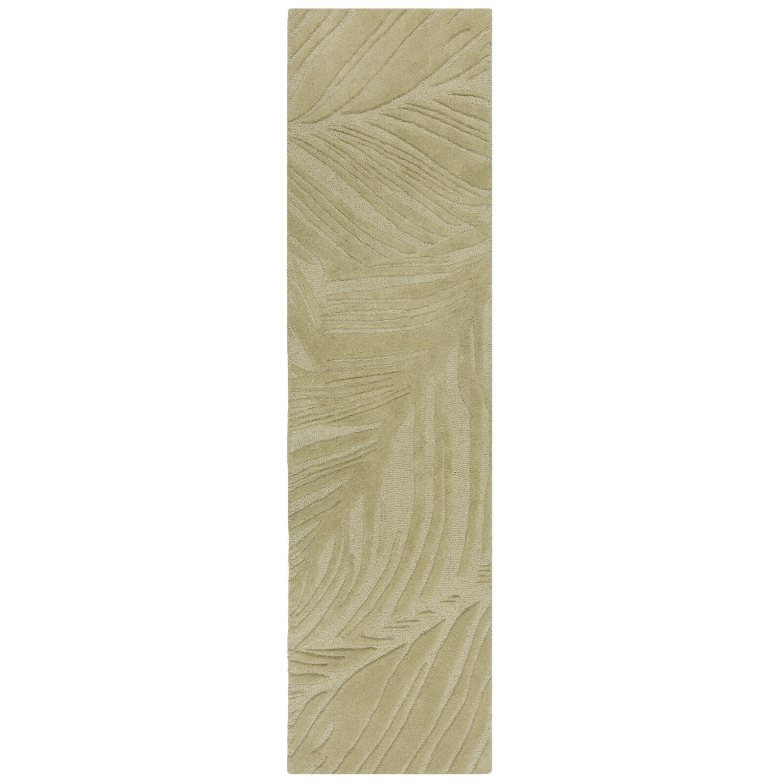 Běhoun Solace Lino Leaf Sage, 60x230, zelená, chodba / předsíň, Flair Rugs