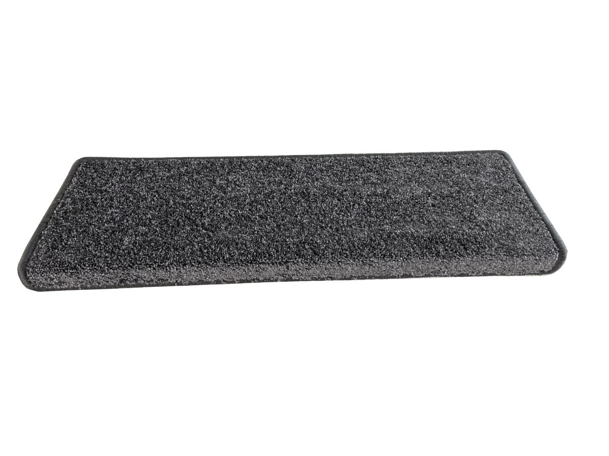 Nášlapy na schody Capri šedý obdélník, samolepící - 24x65 obdélník (rozměr včetně ohybu) Vopi