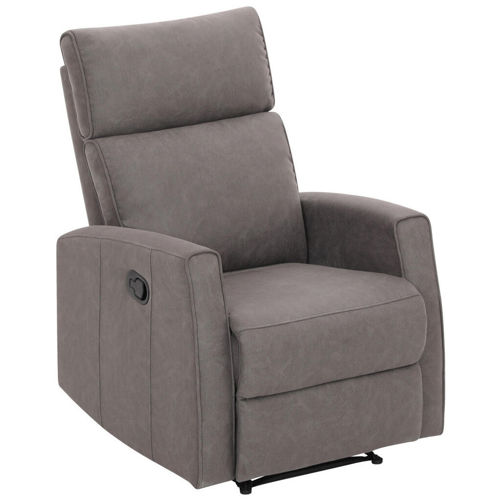 Xora RELAXAČNÍ KŘESLO, kov, textil, šedá