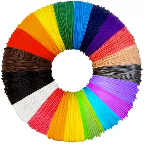 PLA filamenty – sada 20 ks x 20 m – mix barev