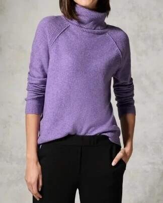 Cecil fialový svetr s rolákem
