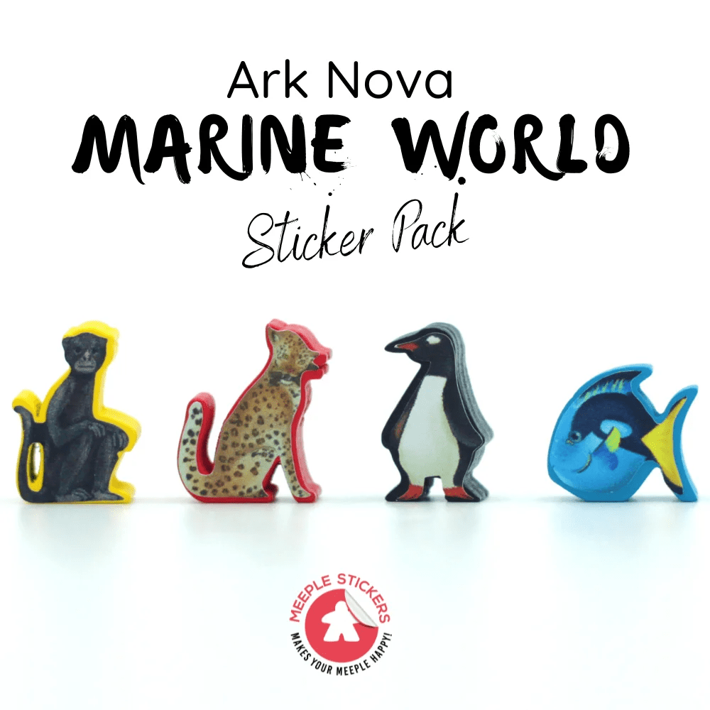 MeepleStickers Samolepky pro Ark Nova – Marine Worlds