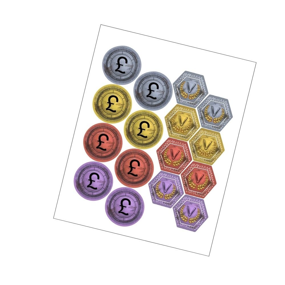 MeepleStickers Samolepky pro Brass: Birmingham