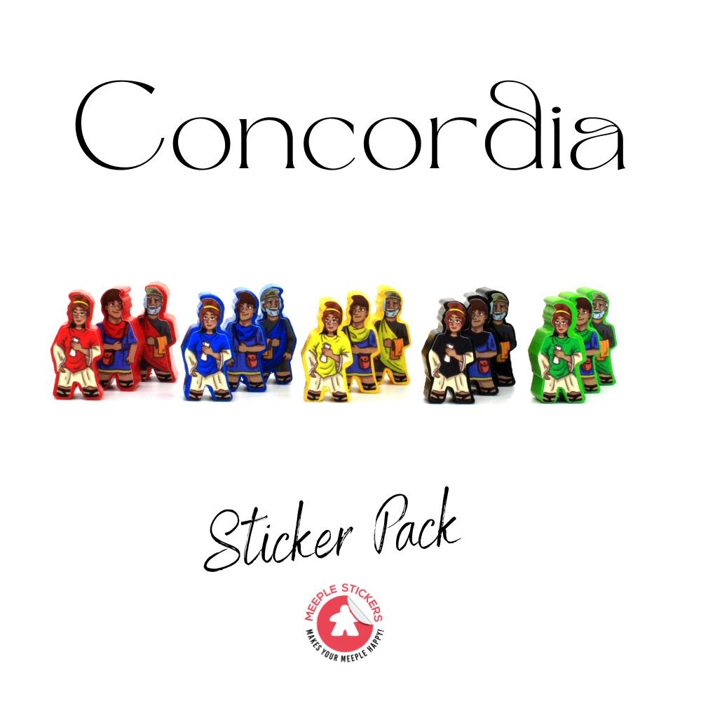 MeepleStickers Samolepky pro Concordia