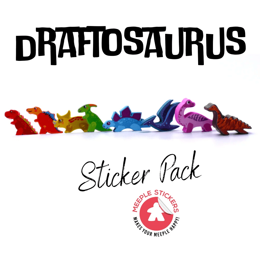 MeepleStickers Samolepky pro Draftosaurus a rozšíření Marina, Aerial