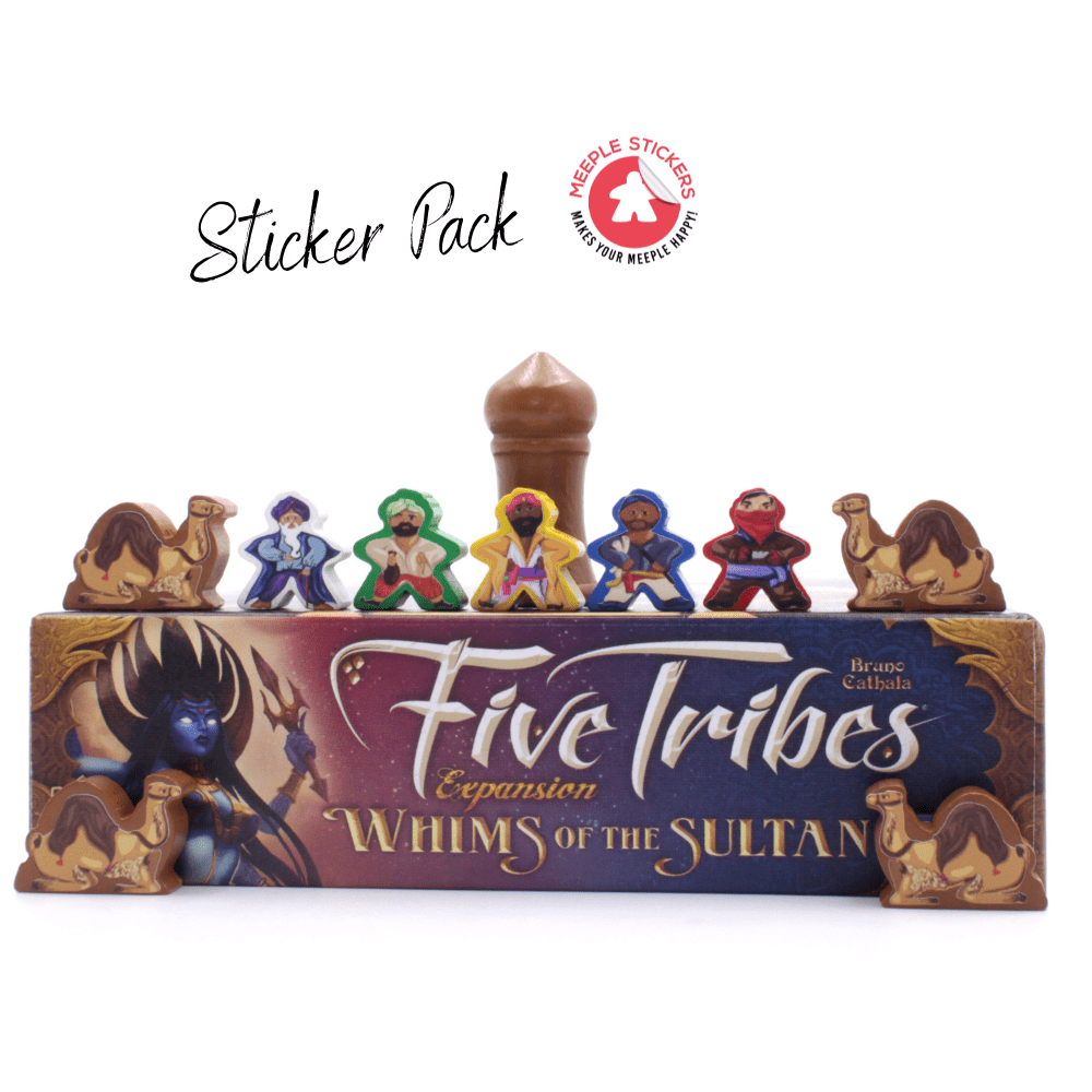 MeepleStickers Samolepky pro Five Tribes: Whims of the Sultan